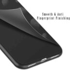 Anti Slip Soft Flexible Case All Side Coverage Ultra Matte Rubberised Silicon Thin Protective Shockproof Back Cover with Camera Protection Bump for Realme 6 Pro (Pitch Black) - Image 3