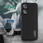 Ultra Slim Soft Rubberised Back Cover Case for Oppo A78 5G | Inner Velvet Fabric Lining | Matte Silicone Flexible Camera Protection Back Case - Black - Image 6