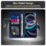 Shock Proof Flip Cover Back Case for Mi Redmi A3 | Magnetic Wallet Leather Case with Stand - Image 7
