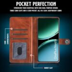 Shock Proof Flip Cover Back Case for 1+ Oneplus Nord 4 5G | Magnetic Wallet Leather Case with Stand - Image 7