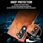 Shock Proof Flip Cover Back Case for Vivo T4 Lite 5G | Magnetic Wallet Leather Case with Stand - Image 7