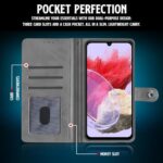 Shock Proof Flip Cover Back Case for Samsung Galaxy M34 5G | Magnetic Wallet Leather Case with Stand - Image 7