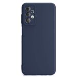 Ultra Slim Soft Rubberised Back Cover for Vivo Y21 | Y21s | Y21G | Inner Velvet Fabric Lining | Matte Silicone Flexible Camera Protection Back Case  Blue - Image 2