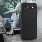 Slim Ultra Soft Rubberised Back Cover for Google Pixel 6A | Inner Velvet Fabric Lining | Matte Silicone Flexible Camera Protection Back Case ? Black - Image 3