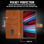 Shock Proof Flip Cover Back Case for Redmi Note 11T 5G | Magnetic Wallet Leather Case with Stand - Image 7