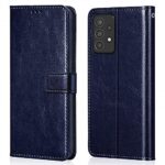 Shock Proof Flip Cover Back Case for Samsung Galaxy A52 5G | Magnetic Wallet Leather Case with Stand