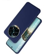 Slim Frameless Back Cover for Realme 13 Pro 5G | Realme 13 Pro Plus 5G | Soft Matte Silicone Flexible Mobile Case & Camera Protection | Ultra Thin Lightweight Design (Blue) - Image 2