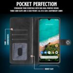 Shock Proof Flip Cover Back Case for Xiaomi Mi A3 | Magnetic Wallet Leather Case with Stand - Image 5
