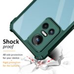 Shockproof Crystal Clear Realme GT Neo 3 5G Back Cover Case | 360 Degree Protection | Transparent Mobile Back Cover Case for Realme GT Neo 3 5G | Hybrid PC + TPU (Green Bumper) - Image 4