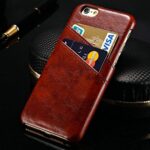 Premium Handmade Hand Stitched Vintage Leather Finish Back Case Cover for XIAOMI MI REDMI 2 / REDMI 2 Prime (Maroon Wine Red with Blue Pocket) - Image 4
