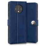 Shock Proof Flip Cover Back Case for Oneplus 7T | Magnetic Wallet Leather Case with Stand - Image 2