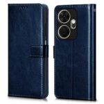 Shock Proof Flip Cover Back Case for Itel P55 Plus 4G | Magnetic Wallet Leather Case with Stand