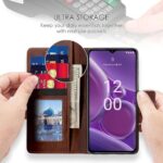 Shock Proof Flip Cover Back Case for Nokia G42 5G | Magnetic Wallet Leather Case with Stand - Image 5