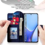 Shock Proof Flip Cover Back Case for Realme Narzo 60X 5G | Magnetic Wallet Leather Case with Stand - Image 5