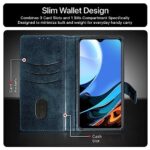 Shock Proof Flip Cover Back Case for Xiaomi Mi Redmi 9 Power | Magnetic Wallet Leather Case with Stand - Image 5