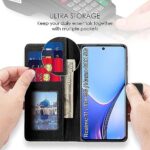 Shock Proof Flip Cover Back Case for Realme Narzo 60X 5G | Magnetic Wallet Leather Case with Stand - Image 5