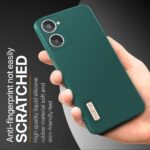 Ultra Slim Soft Rubberised Back Cover Case for Realme 10 4G | Inner Velvet Fabric Lining | Matte Silicone Flexible Camera Protection Back Cover ? Green - Image 4