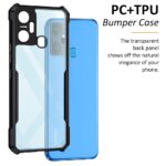 Shockproof Crystal Clear Infinix Smart 6 Plus Back Cover Case | 360 Degree Protection | Protective Design | Transparent Back Cover Case for Infinix Smart 6 Plus (Black Bumper) - Image 4