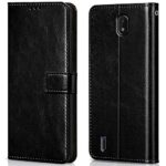 Shock Proof Flip Cover Back Case for Nokia C01 Plus | Magnetic Wallet Leather Case with Stand