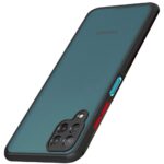 Bumper Back Cover for Samsung Galaxy M12 / A12 / F12 (TPU, Poly Carbonate | Smoked Black) - Image 3