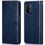 Shock Proof Flip Cover Back Case for Oppo A54 5G | Magnetic Wallet Leather Case with Stand