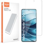 Unbreakable Nano Film Glass Screen Protector for Redmi Note 14 SE 5G | Redmi Note 14 5G [ Flexible Like a Screen Guard, Harder Than a Tempered Glass ]  Pack of 2 Transparent - Image 3