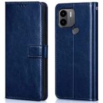 Shock Proof Flip Cover Back Case for Redmi A2 Plus | Magnetic Wallet Leather Case with Stand