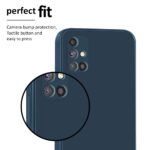 Back Cover for Samsung Galaxy M51 | Ultra Slim Soft Rubberised Case | Inner Velvet Fabric Lining | Matte Silicone Flexible Mobile Case | Camera Protection - Blue - Image 5