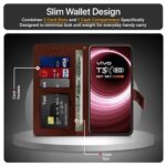 Shock Proof Flip Cover Back Case for Vivo T3X 5G | Magnetic Wallet Leather Case with Stand - Image 7