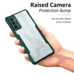 Shock Proof Clear Back Case Mobile Cover for Samsung Galaxy M13 4G | F13 (Hard | Hybrid PC + TPU | Full Armour Device & Camera Protection | Green) - Image 5