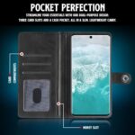 Shock Proof Flip Cover Back Case for Vivo V30 Pro | Magnetic Wallet Leather Case with Stand - Image 6