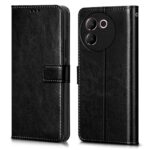 Shock Proof Flip Cover Back Case for Vivo V30E 5G | Magnetic Wallet Leather Case with Stand