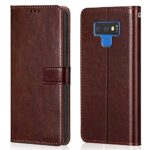 Shock Proof Flip Cover Back Case for Samsung Galaxy Note 9 | Magnetic Wallet Leather Case with Stand