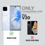 Thermoplastic Polyurethane Shock Proof Clear Protective Back Case for Vivo V30 - Airedge Technology|360 Camera Protection|Transparent Hybrid Back Case Backcase for Mobile Cover - Black - Image 2