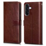 Shock Proof Flip Cover Back Case for Samsung Galaxy A36 5G | Magnetic Wallet Leather Case with Stand