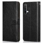 Shock Proof Flip Cover Back Case for Realme X3 | Magnetic Wallet Leather Case with Stand
