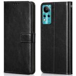 Shock Proof Flip Cover Back Case for Infinix Note 11 | Magnetic Wallet Leather Case with Stand