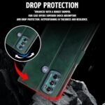 Shock Proof Flip Cover Back Case for Motorola Moto G60 | Magnetic Wallet Leather Case with Stand - Image 7