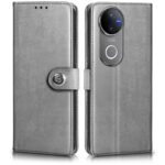 Shock Proof Flip Cover Back Case for Iqoo Z10R 5G | Magnetic Wallet Leather Case with Stand