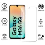 Clear Tempered Glass Screen Protector for Samsung Galaxy M36 5G | Galaxy F36 5G ScratchProof | Case Friendly | Full Screen Coverage (Except Edges) | with Easy Installation Kit  Pack of 2 - Image 3
