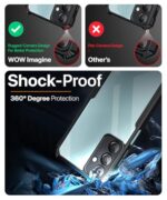 Thermoplastic Polyurethane Shock Proof Clear Protective Back Case for Samsung Galaxy M35 5GAiredge Technology|360 Degree Camera Protection|Transparent Hybrid Back Case Mobile CoverBlack - Image 7