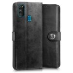 Shock Proof Flip Cover Back Case for Samsung Galaxy M30S | Magnetic Wallet Leather Case with Stand - Image 4