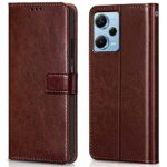 Shock Proof Flip Cover Back Case for Xiaomi Redmi Note 12 Pro 5G | Magnetic Wallet Leather Case with Stand