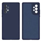 Ultra Slim Soft Rubberised Back Cover Case for Samsung Galaxy A33 5G | Inner Velvet Fabric Lining | Matte Silicone Flexible Camera Protection Back Cover - Blue - Image 3