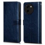Shock Proof Flip Cover Back Case for Vivo T3X 5G | Magnetic Wallet Leather Case with Stand