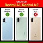 Shock Proof Flip Cover Back Case for Redmi A1 | Magnetic Wallet Leather Case with Stand - Image 3