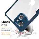 Shock Proof Clear Back Cover Case Mobile Cover Compatible with Apple iPhone 13 | iPhone 14 (Hard | Hybrid PC + TPU | Full Armour Device & Camera Protection | Blue) - Image 6