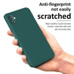 Slim Ultra Soft Rubberised Inner Velvet Fabric Lining Matte Silicone Flexible Back Cover Back Case with Camera Protection for Samsung Galaxy M13 5G (Green) - Image 5
