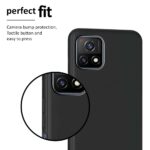 Ultra Slim Matte Shockproof Soft Silicone Back Case Cover for Vivo Y72 5G - Pitch Black - Image 5