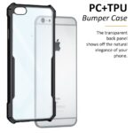 Polycarbonate Shock Proof Clear Protective Back Case Compatible for iPhone 6 / 6s - AirEDGE Technology 360 Degree Camera Protection Back Case Mobile Cover for Apple iPhone 6 / 6s - Black - Image 5